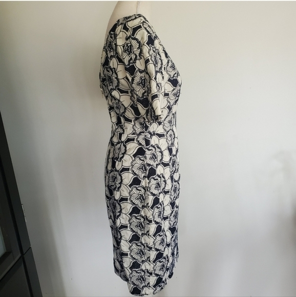 J. Crew Collection Floral Embroidered Zip Back Dress - Picture 9 of 11